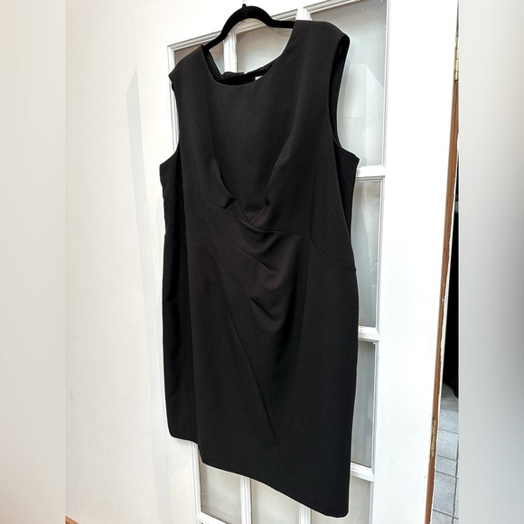Calvin Klein Black Classic Starburst Sleeveless Dress Women’s Plus Size 20W - Picture 3 of 9